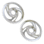 Preview: "SWIRLED" REAR SPROCKETS WITH CHROME FINISH